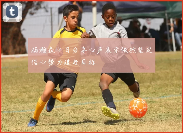 杨瀚森今日分享心声表示依然坚定信心努力追赶目标