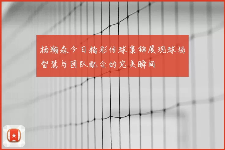杨瀚森今日精彩传球集锦展现球场智慧与团队配合的完美瞬间